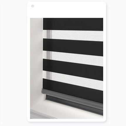Soft Gauze Curtain Semi-Shading Rolling Curtain Roll-Up Curtain Electric Zebra Curtain - Wnkrs