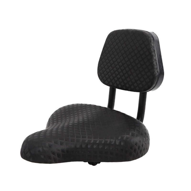 Comfort Plus Faux Leather Bike Saddle with Backrest
