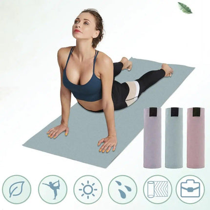 Premium Microfiber Yoga Towel - Anti-Slip, Quick-Dry, Extra Long for Fitness & Pilates - Wnkrs