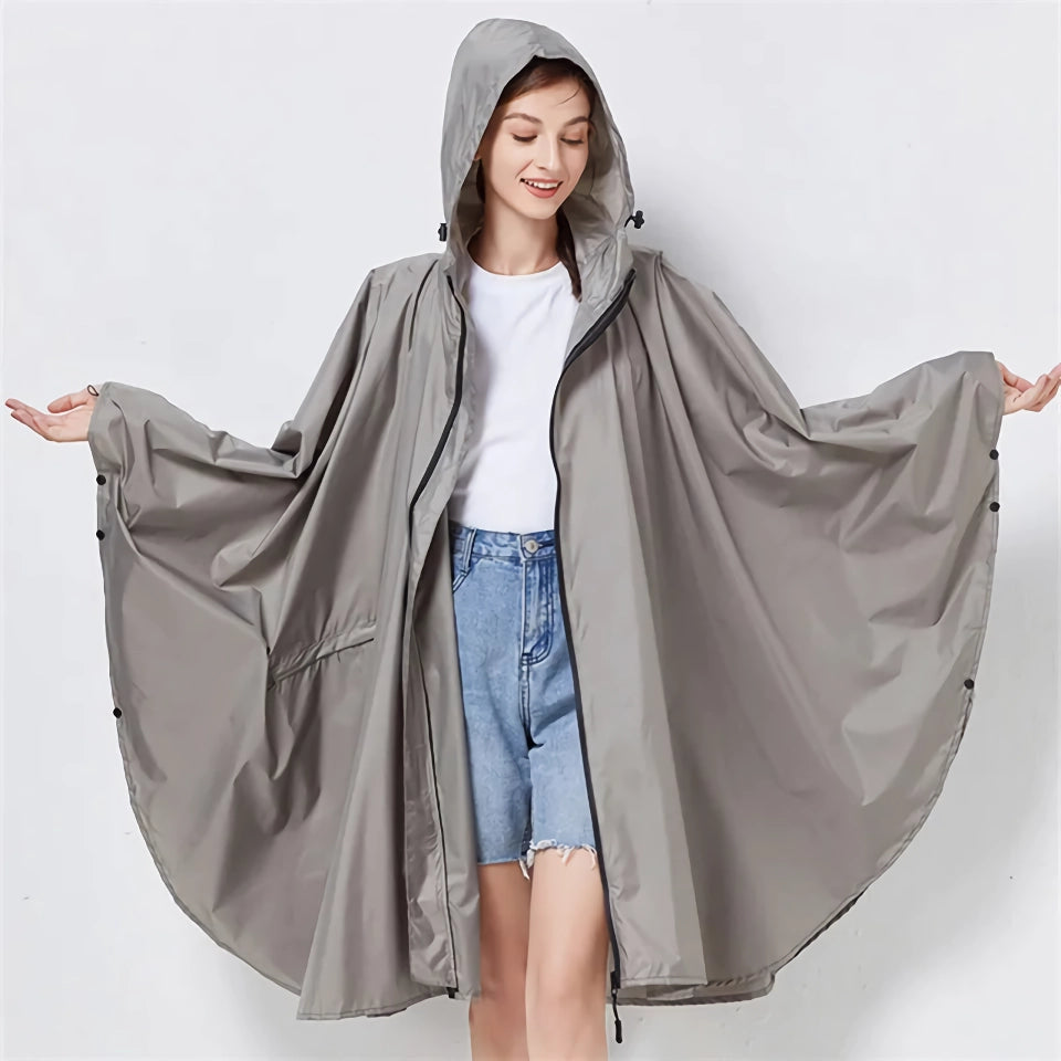 Polyester Rain Poncho with Storage Pouch