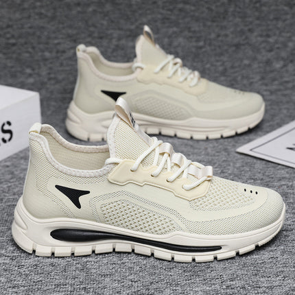Men's Mesh Shoes Fashion Fly Knit Lightweight Breathable Sneakers Casual Sports Shoe - Wnkrs