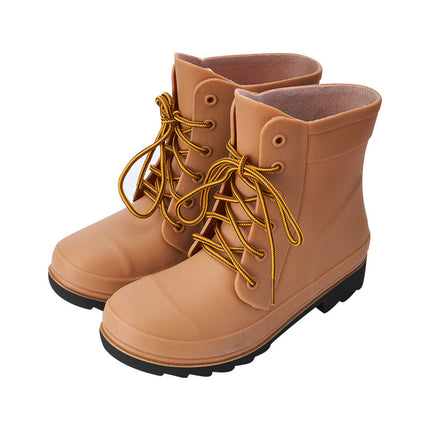 Chaussures de pluie à tube bas décontractées pour femmes, antidérapantes, résistantes à l'usure, épaisses, pour l'extérieur