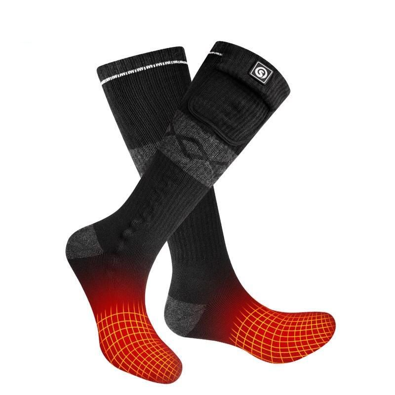Rechargeable Thermal Electric Heated Socks with 3-Level Temperature Control for Outdoor Activities