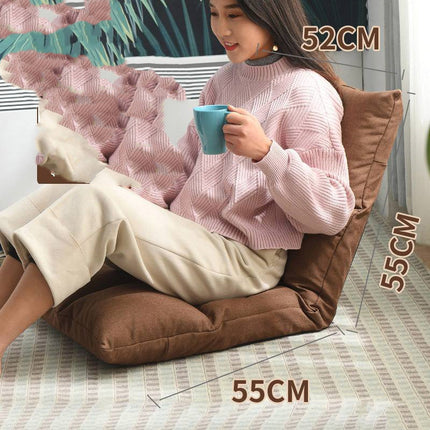 Bed Backrest Floor Small Sofa Folding Single Bay Window Computer Recliner - Wnkrs