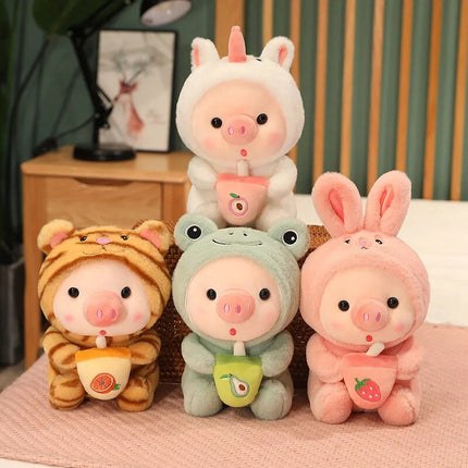 Peluche animal en forme de thé aux perles Kawaii - Cadeau de décoration pour la maison adorable
