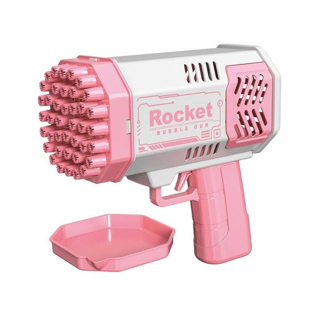 Electric 40-Hole Rocket Bubble Gun - Automatic Bubble Blaster for Kids - Wnkrs