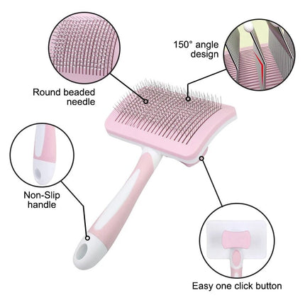Brosse autonettoyante pour chat et poils d'animaux : un indispensable pour le toilettage des animaux de compagnie heureux