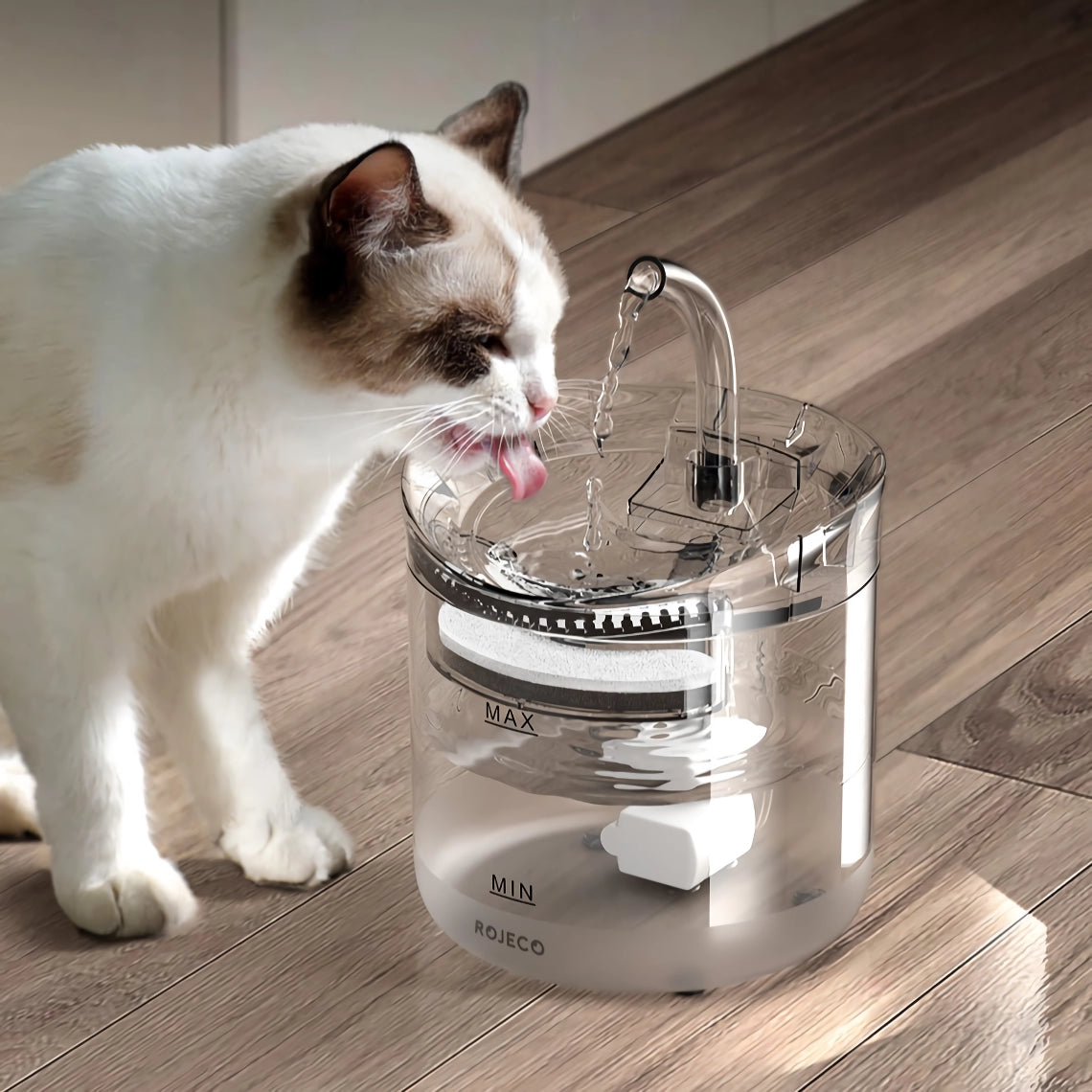 Automatic Cat Water Fountain with Dual Flow Modes and Smart Sensor