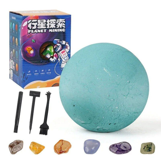Solar System Gem Mining Kit: Children's Educational Archaeology Toy - Wnkrs