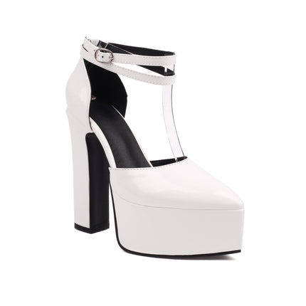 Multi-Color Women's High Heel Pumps Bright Leather