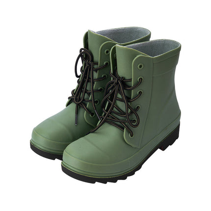 Chaussures de pluie à tube bas décontractées pour femmes, antidérapantes, résistantes à l'usure, épaisses, pour l'extérieur