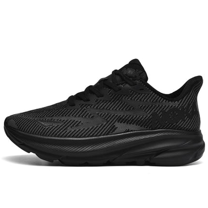 Fashion Lace-up Mesh Sneakers Men Lightweight Shock Absorption Training Shoes Soft-sole Running Sports Shoes - Wnkrs