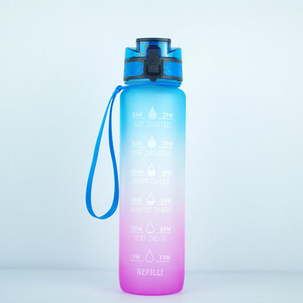 Transparent Flask Water Bottle 1000ml Bottled Kawaii Bottle Bpa Free Infuser Plastic Milk Sports Clear Water Bottle Kawaii Cup - Wnkrs