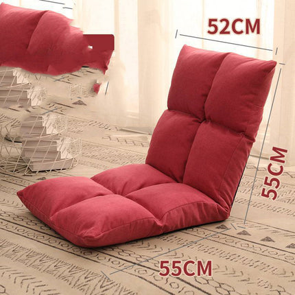 Bed Backrest Floor Small Sofa Folding Single Bay Window Computer Recliner - Wnkrs