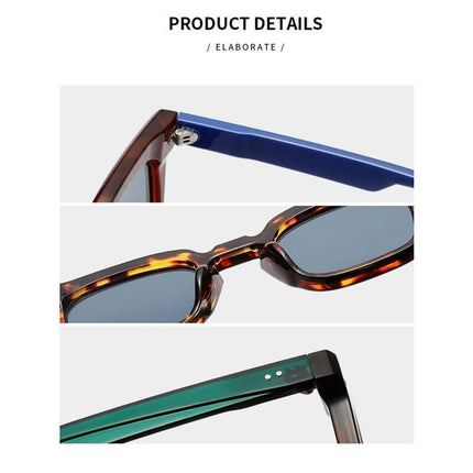Gafas de sol cuadradas retro: gafas clásicas vintage para exteriores con protección UV400