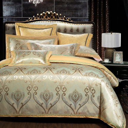 European Style Jacquard Cotton Embroidery Quilt Cover - Wnkrs