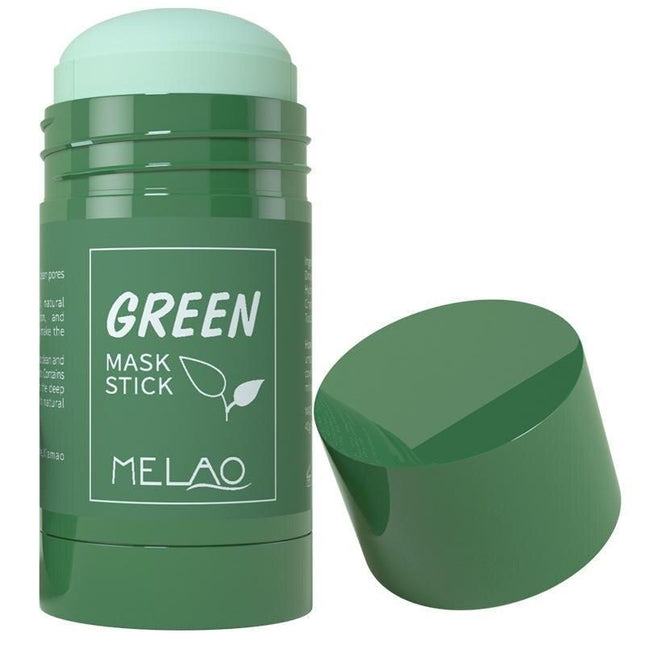 2023 Organic Green Tea Mud Mask Stick - 40g Hydrating and Acne-Fighting Clay Mask for Women - Wnkrs