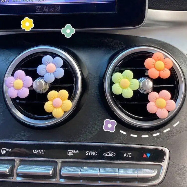 Colorful Flower Perfume Clip, Car Air Vent Decoration - Wnkrs