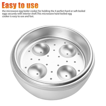 Microwave Egg Steamer Boiler Cooker Easy Quick 5 Minutes Hard Or Soft Boiled Kitchen Cooking Tools - Wnkrs