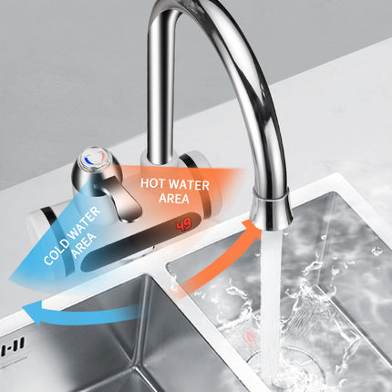 Kitchen Electric Water Tap  Water Heater Temperature Display Cold Heating Faucet Hot Water Faucet Heater - Wnkrs