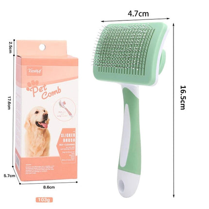 Brosse autonettoyante pour chat et poils d'animaux : un indispensable pour le toilettage des animaux de compagnie heureux