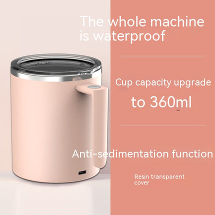 Portable Smart Magnetic Automatic Mixing Coffee Cup Rechargeable Rotating Home Office Travel Stirring Cup - Wnkrs