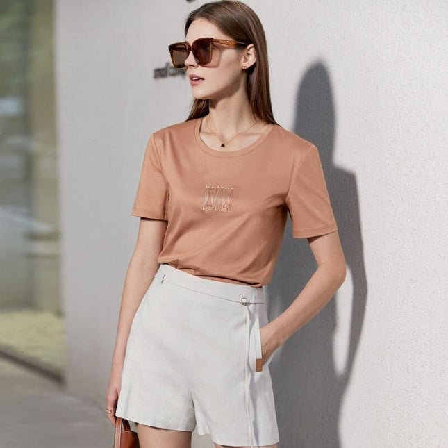 Elegant Cotton Linen Casual Shorts for Women - Wnkrs