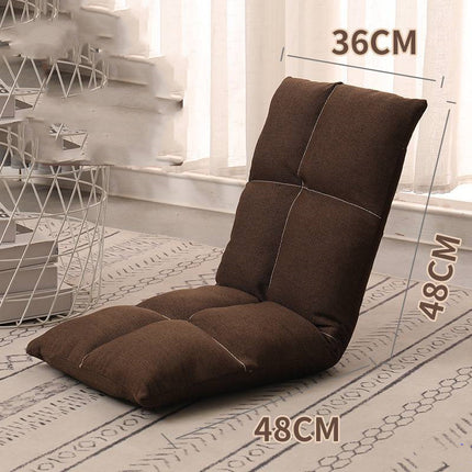Bed Backrest Floor Small Sofa Folding Single Bay Window Computer Recliner - Wnkrs