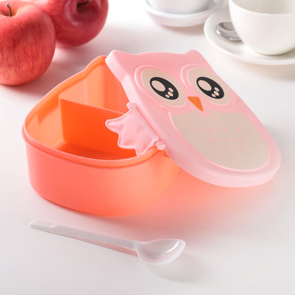 Boîte à lunch pour micro-ondes en forme de hibou : stockage amusant et fonctionnel des aliments pour les enfants