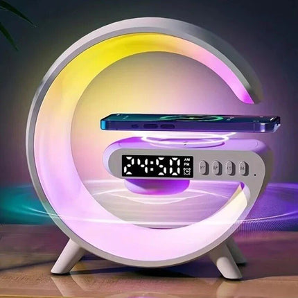 Speakers Alarm Clock Lamp With Wireless Charger - Wnkrs