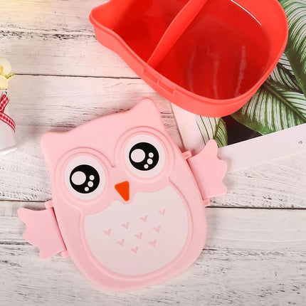 Boîte à lunch pour micro-ondes en forme de hibou : stockage amusant et fonctionnel des aliments pour les enfants