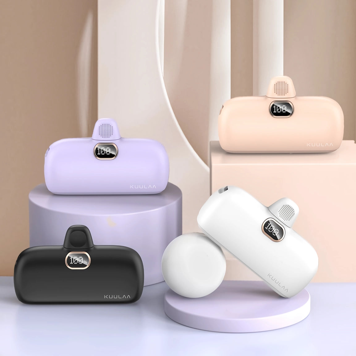 5000mAh Mini Power Bank with Fast Charging and Digital Display