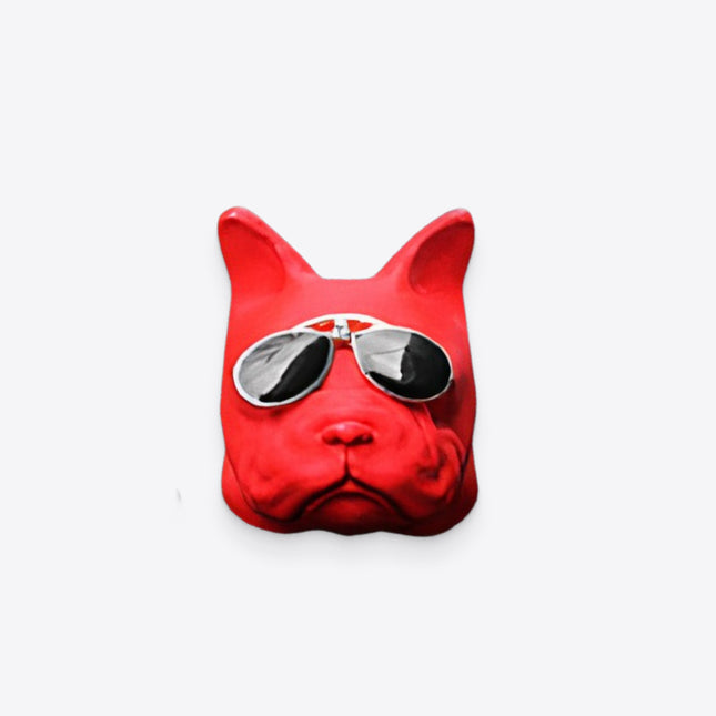 Red Painted Bulldog Car Air Freshener - Wnkrs