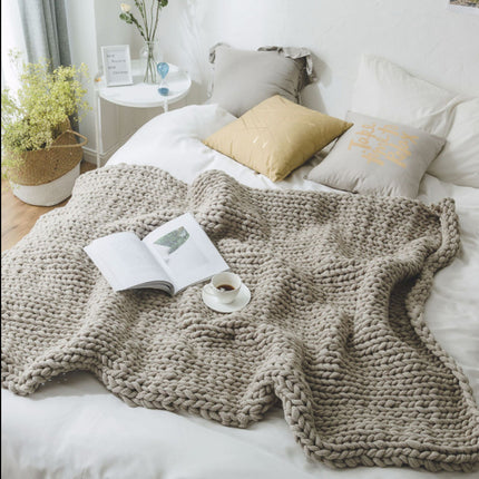 Sofa Lunch Break Knitted Office Nap Blanket - Wnkrs