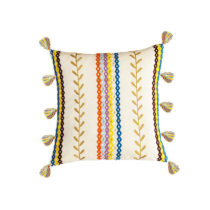 Household Cotton Moroccan Color Fringed Pillowcase - Wnkrs