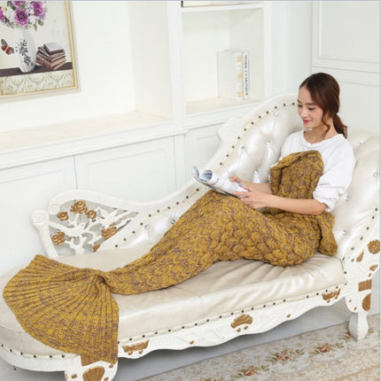 Air Conditioning Scale Sofa Blanket Mermaid Tail - Wnkrs