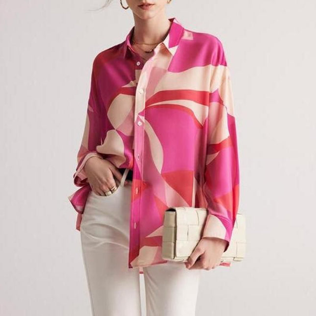 Elegant Silk Crepe De Chine Blouse for Women - Wnkrs