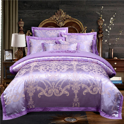 European Style Jacquard Cotton Embroidery Quilt Cover - Wnkrs