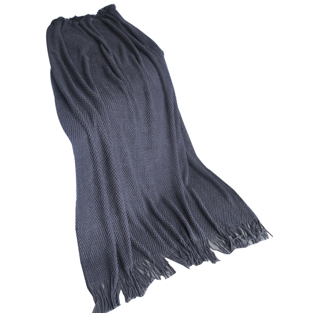 New Sofa Cover Air Conditioning Blanket Morandi