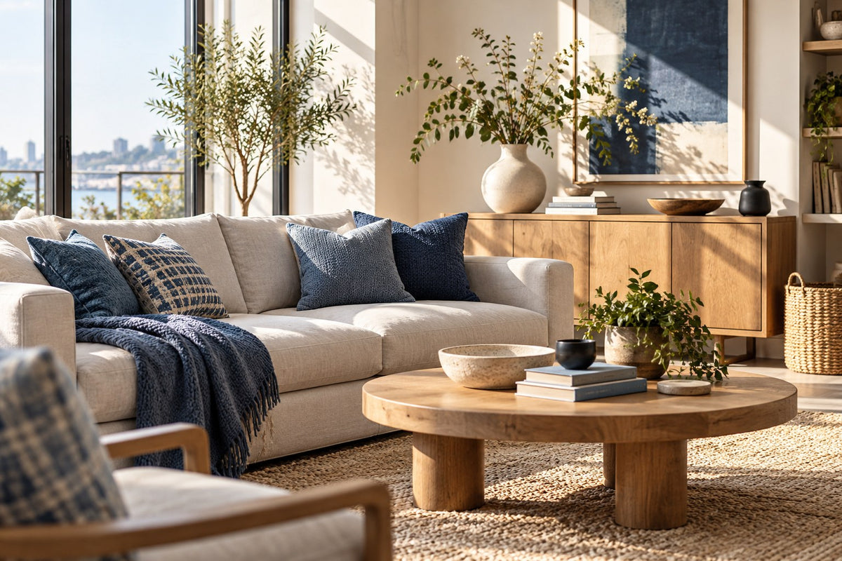 Wnkrs home inspiration in natural tones and blue