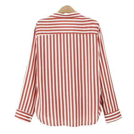 Women's Striped Long Sleeve Shirt - Wnkrs