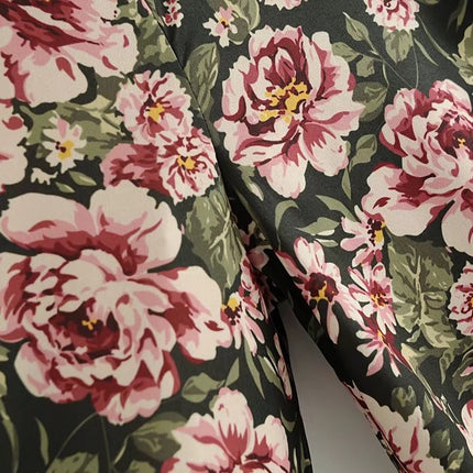 Women's Floral Printed Long Sleeve Blouse - Wnkrs