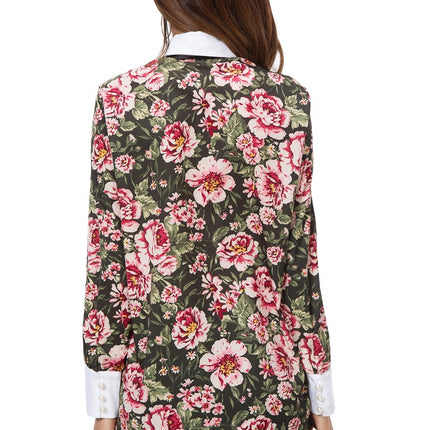 Women's Floral Printed Long Sleeve Blouse - Wnkrs