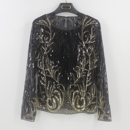 Women's Enchanted Forest Sequined Blouse - Wnkrs