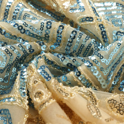 Women's Geometric Pattern Sequined Crop Top - Wnkrs