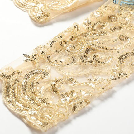 Women's Geometric Pattern Sequined Crop Top - Wnkrs