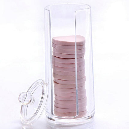 Round Shaped Transparent Cotton Pad Organizer - wnkrs