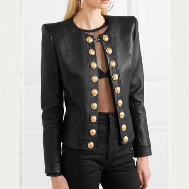 Women's Stylish Leather Jacket - Wnkrs