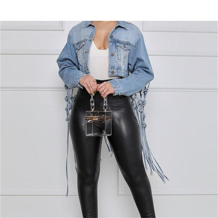 Women's Creative Tassel Denim Jacket - Wnkrs