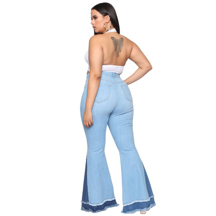 All-Match Plus Size Wide-Leg Jeans - wnkrs